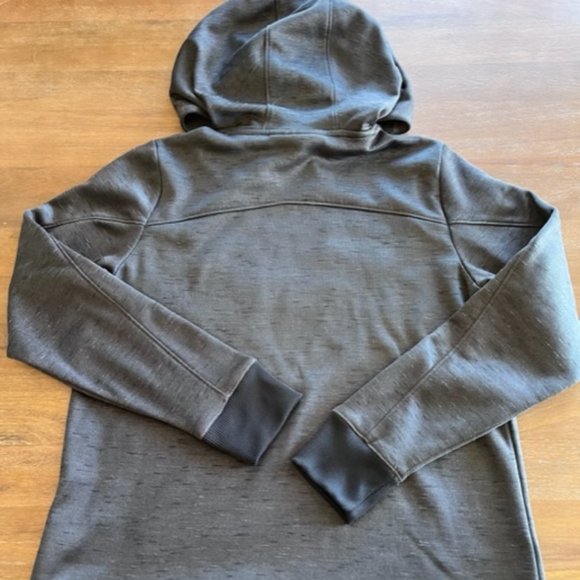 Under Armour Womens BIG LOGO Hooded Cold Gear Sweatshirt‎ Medium M Dark Gray - Picture 4 of 7